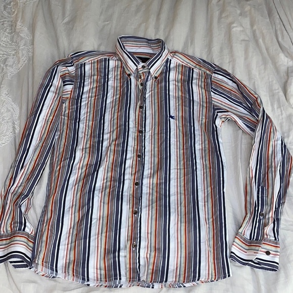 Etro Striped Slim Fit Shirt with Logo and Pegaso - Picture 1 of 9